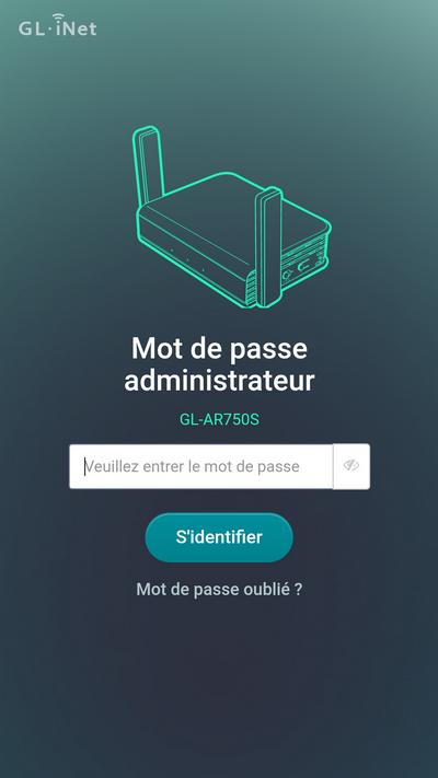 Travel router administration panel