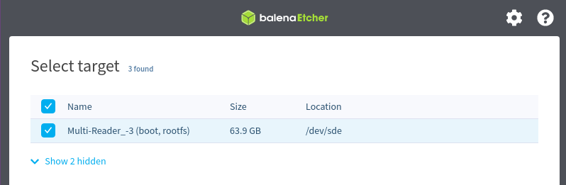 Balena Etcher step 3